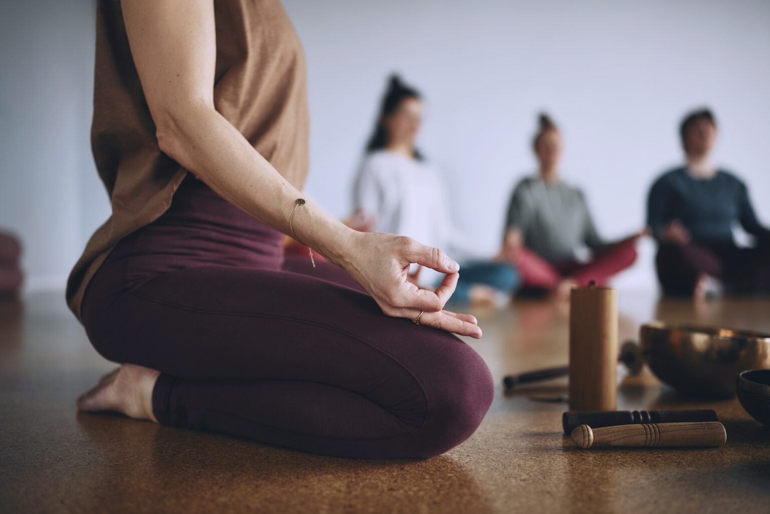 Meditation and sound healing at yum Yoga & Café