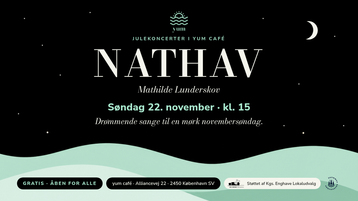 Julekoncert i yum café: NATHAV søndag 22. november kl. 15