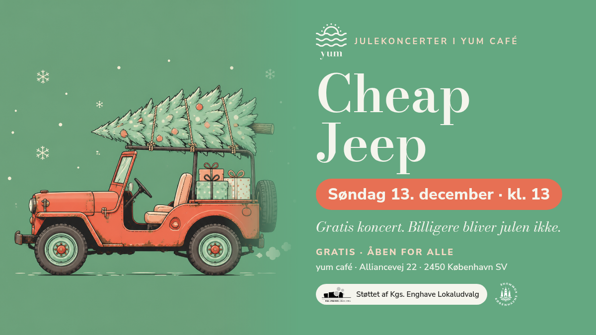 Julekoncert i yum café: Cheap Jeep